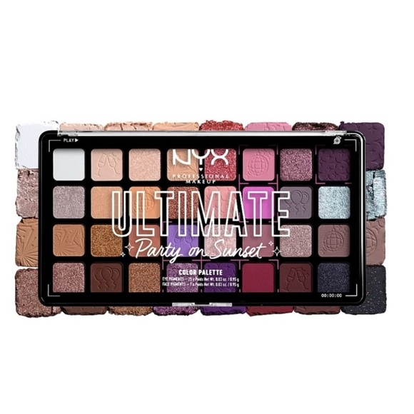 🌴 NYX Ultimate Party On Sunset Palette - NIB - 28 shades - Picture 4 of 4